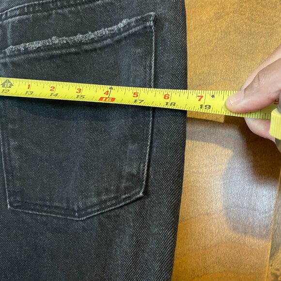 FIRM. NWT Old Navy Dark Wash Denim Jeans Extra High-Rise Balloon. Size 8 Women's - Picture 14 of 15